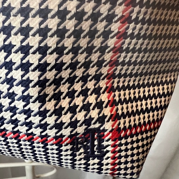 LAUREN Ralph Lauren Women's Houndstooth Classic TOTE Handbag Shoulder Bag - Picture 3 of 11